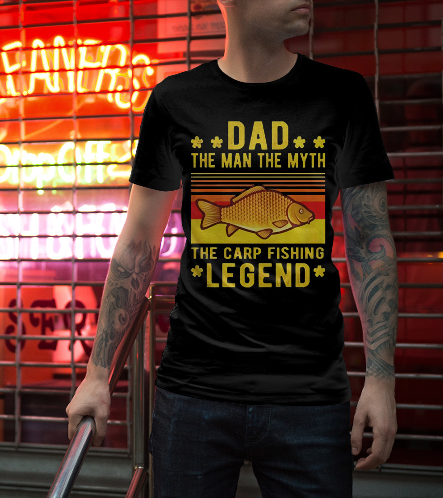 Dad The Man The Myth The Carp Fishing Legend Classic T-Shirt