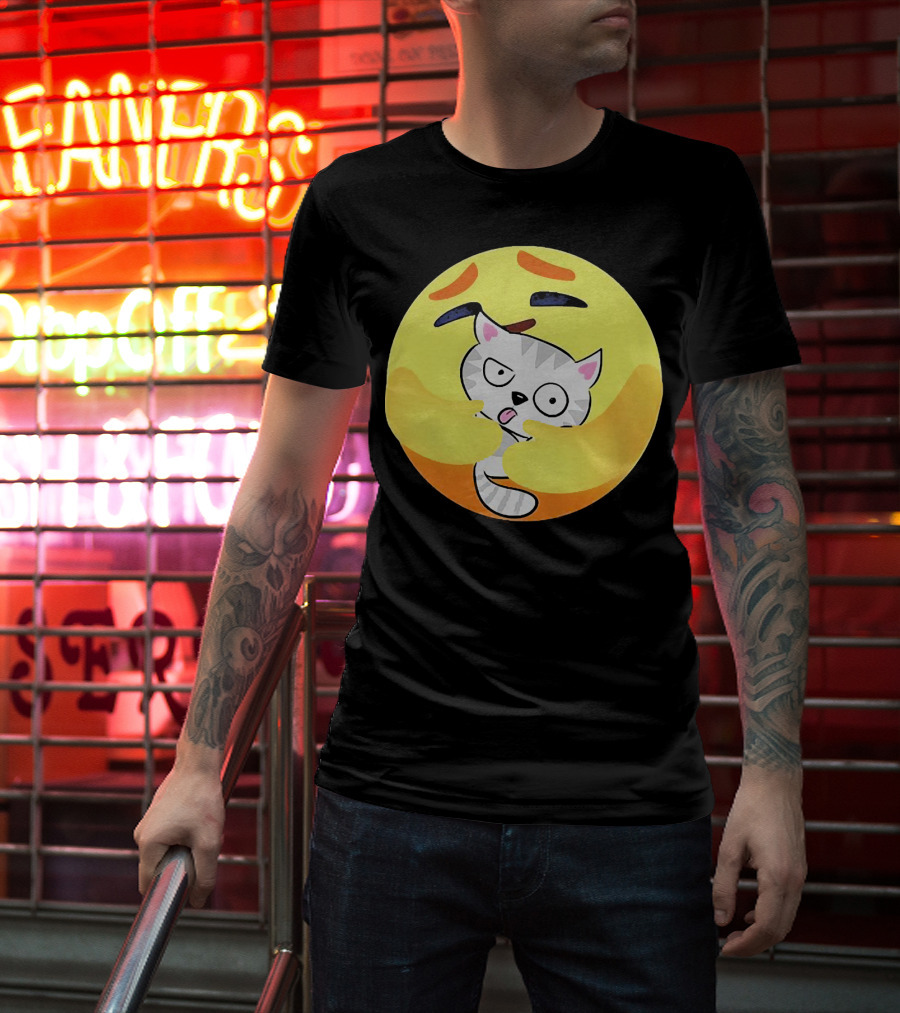 Icon Care Emoji Embrace Cat T-Shirt