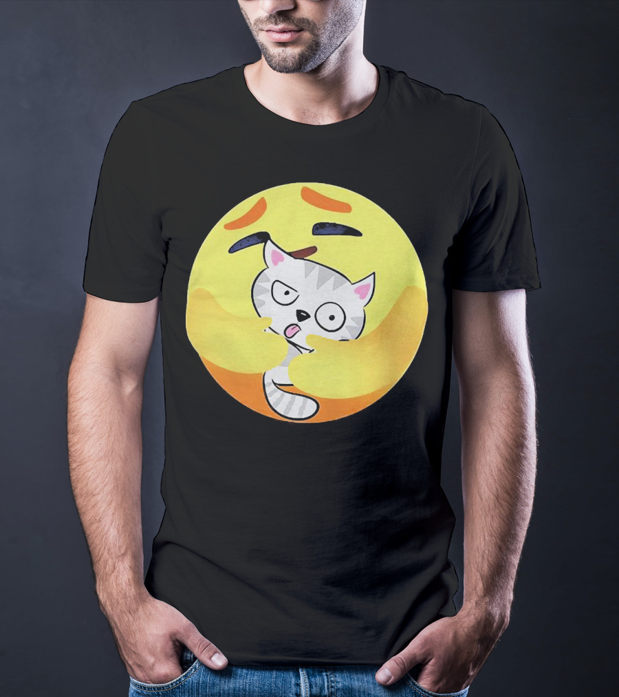Icon Care Emoji Embrace Cat T-Shirt