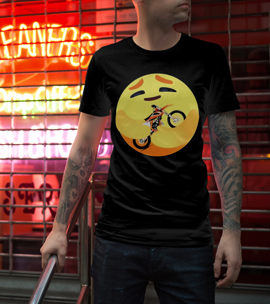 Icon Care Hug Terrain Motorcycle Emoji T-Shirt