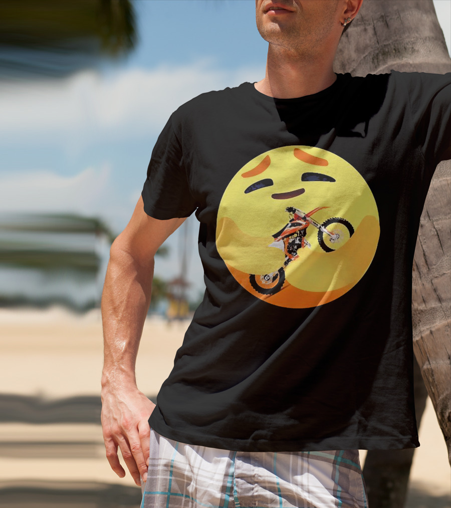 Icon Care Hug Terrain Motorcycle Emoji T-Shirt