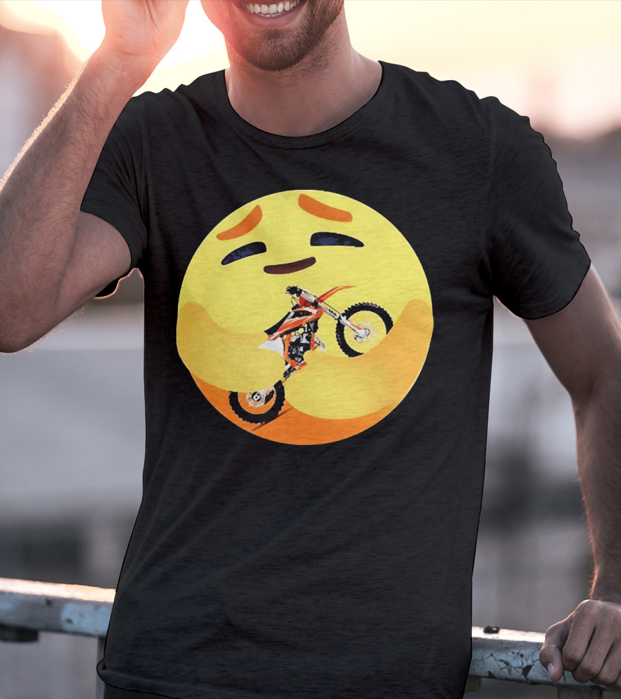Icon Care Hug Terrain Motorcycle Emoji T-Shirt