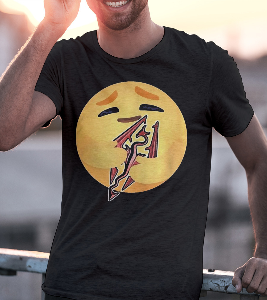 Happy Emoji Hugging Skyrim T-Shirt