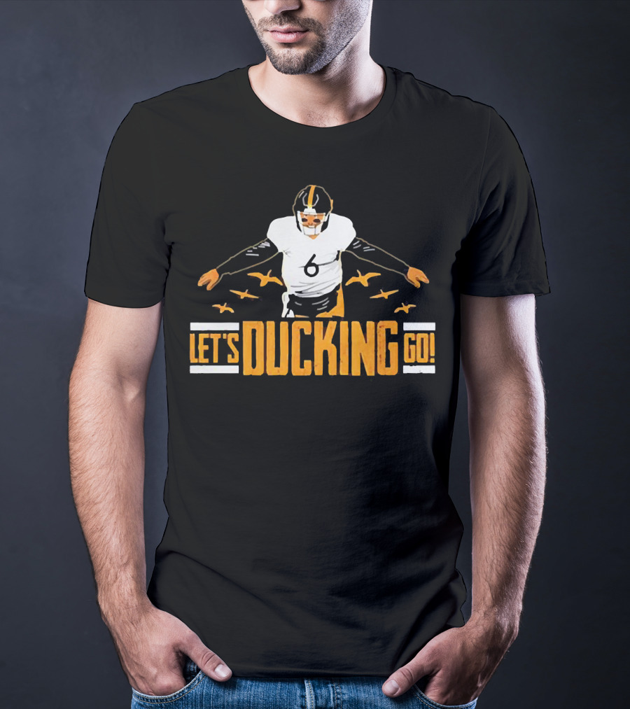 Let's Ducking Go Devlin Hodges Number Six Football T-Shirt