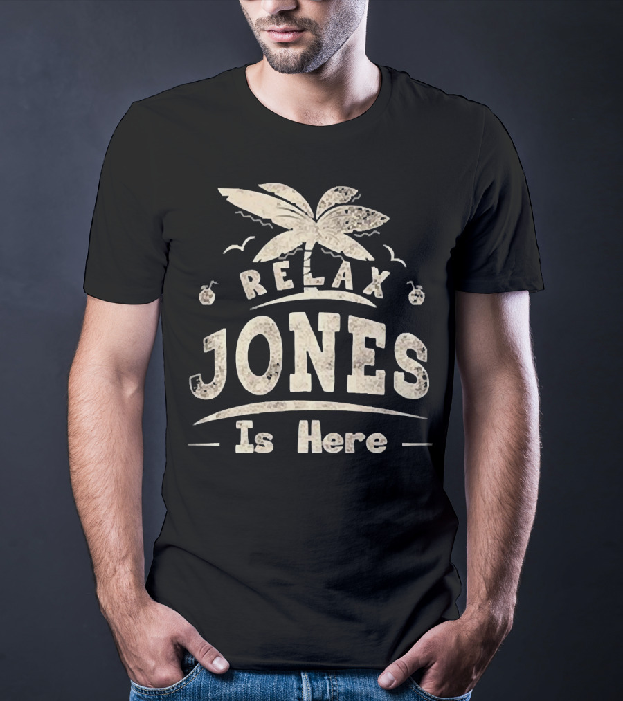 Relax Jones Is Here Palm Tree And Birds T-Shirt