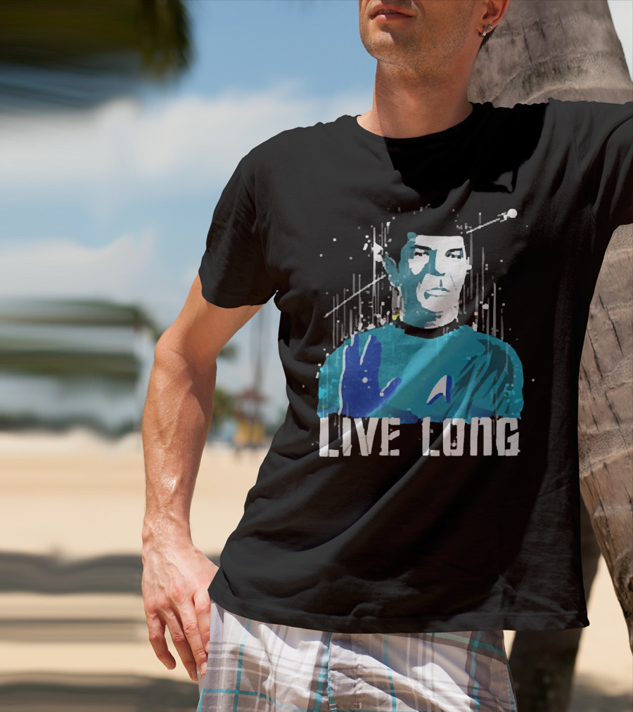 Star Trek Spock Live Long Vulcan Salute Iconic T-Shirt