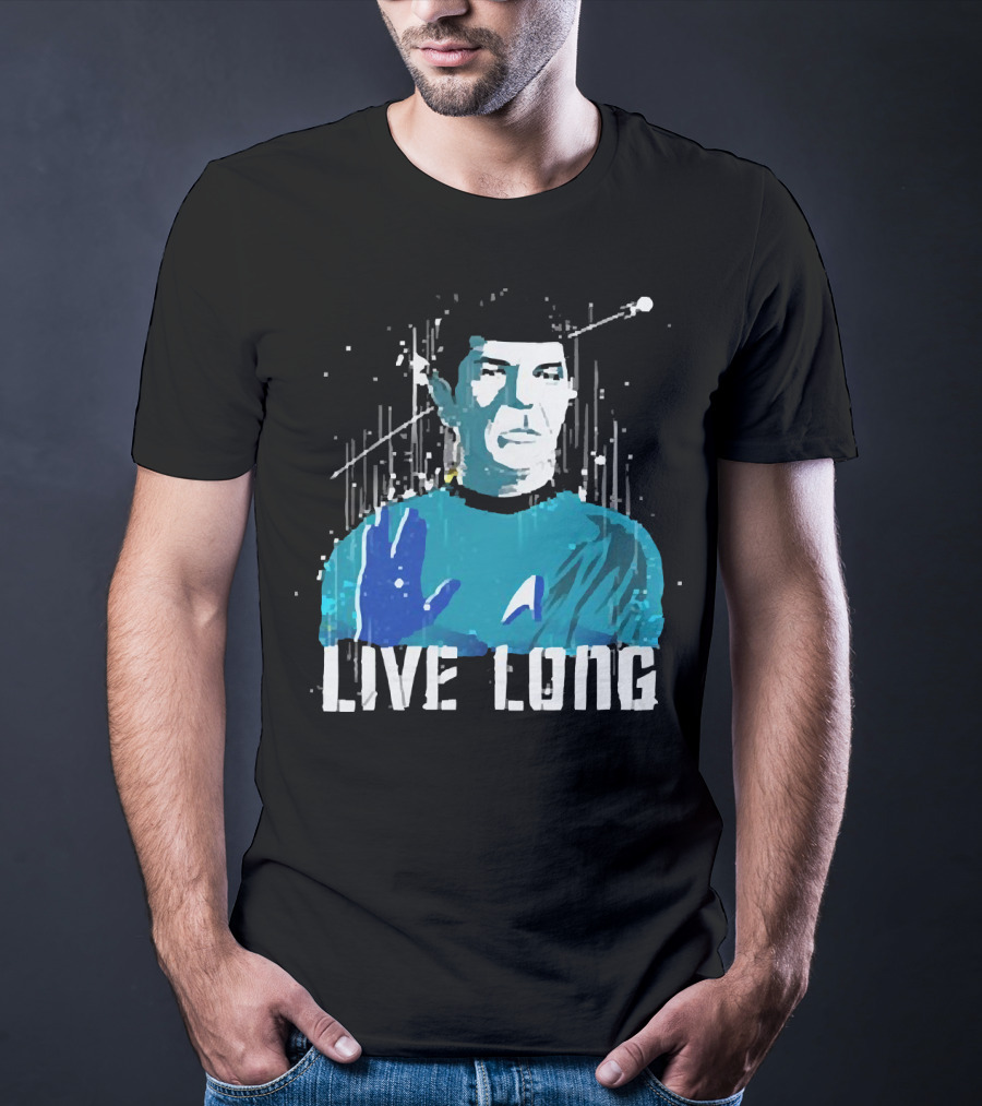 Star Trek Spock Live Long Vulcan Salute Iconic T-Shirt
