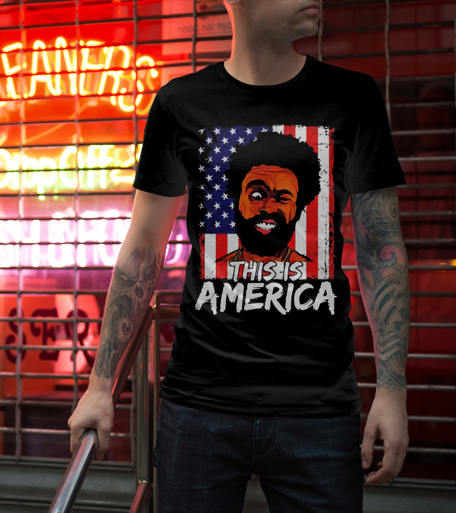 This Is America USA Flag Childish Gambino T-Shirt