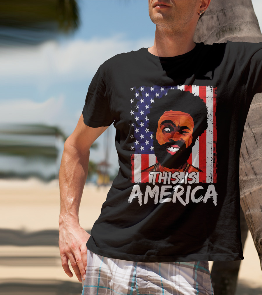 This Is America USA Flag Childish Gambino T-Shirt