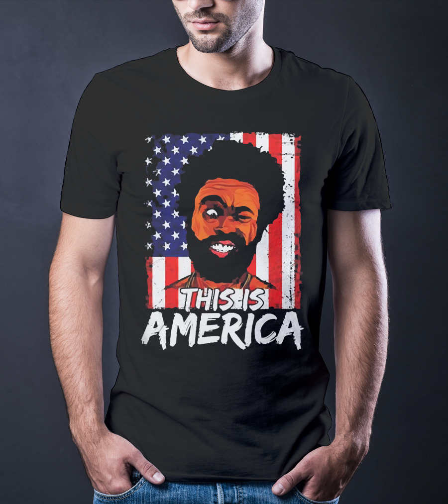 This Is America USA Flag Childish Gambino T-Shirt