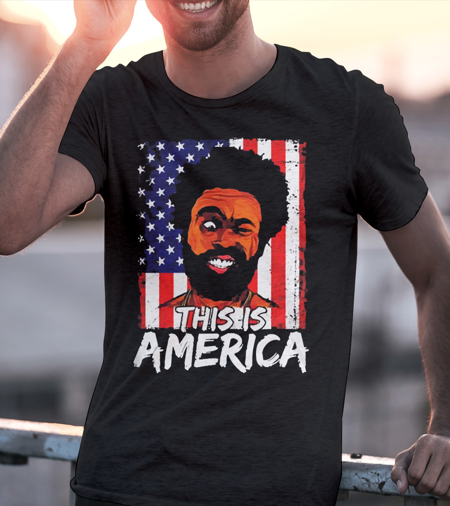 This Is America USA Flag Childish Gambino T-Shirt