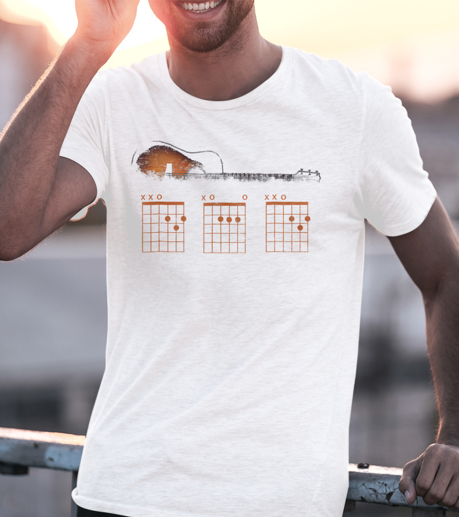 Guitar Chord Dad Father's Day Funny Guitar Lover T-Shirt