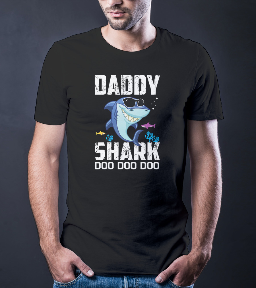 Daddy Shark Doo Doo Doo Mens Daddy Shark T-Shirt