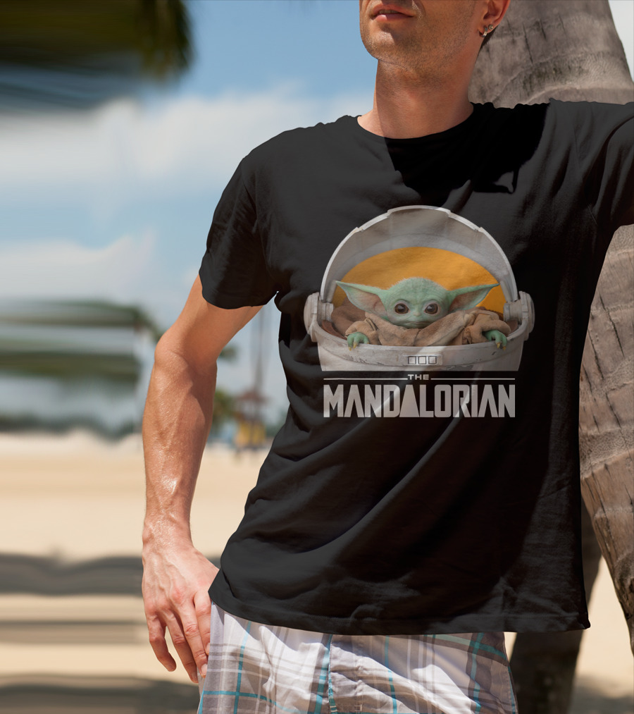 Star Wars The Mandalorian The Child In Floating Pod Iconic Character T-Shirt