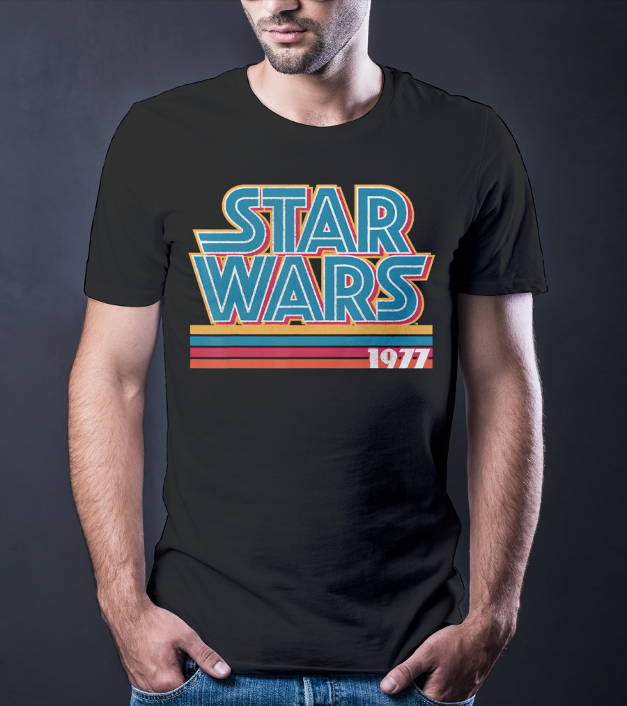 Star Wars 1977 Retro Striped T-Shirt