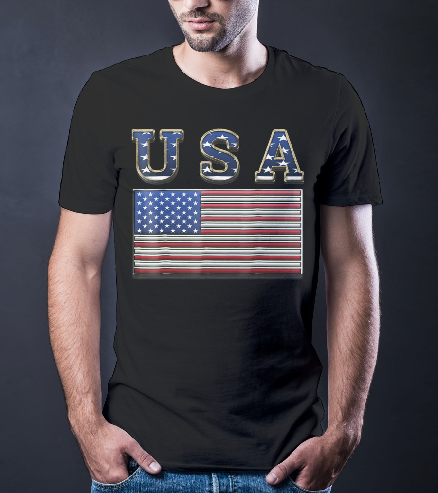 USA United States American Flag Patriotic T-Shirt