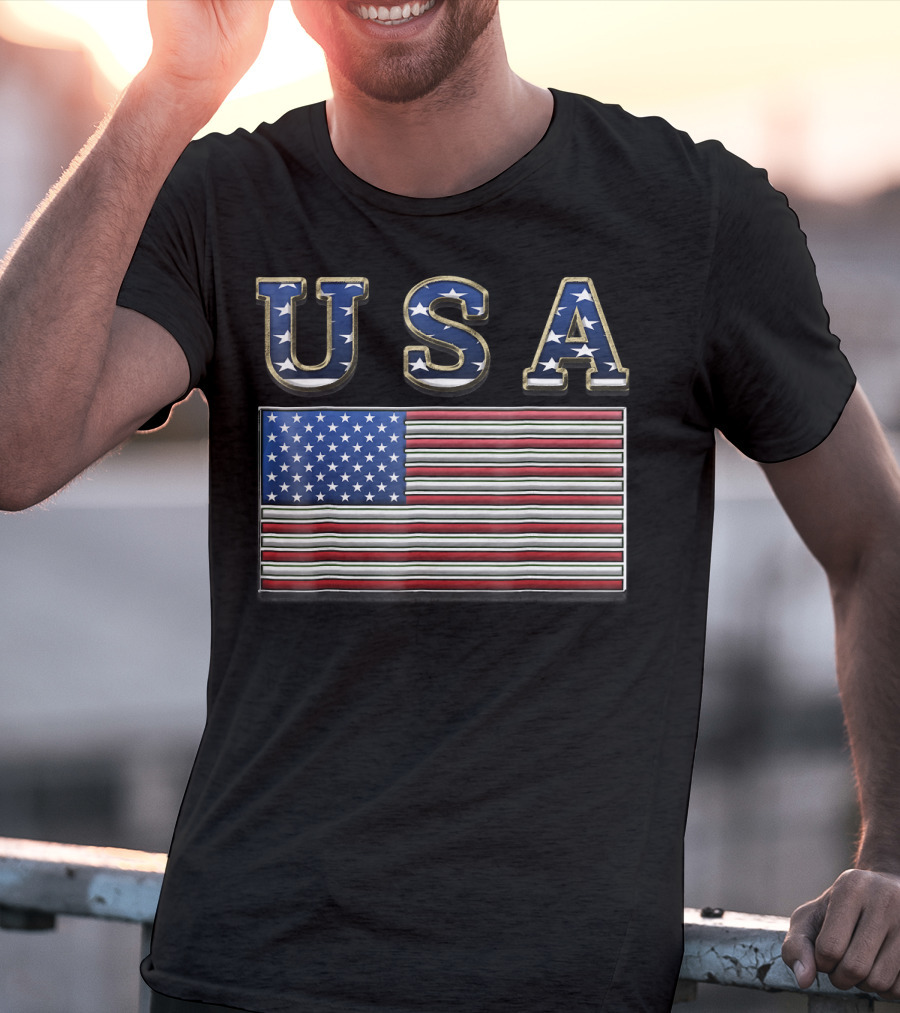 USA United States American Flag Patriotic T-Shirt