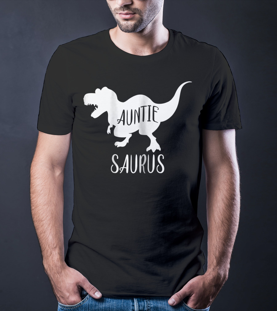 Auntie Saurus Dinosaur Family Matching Aunt T-Shirt