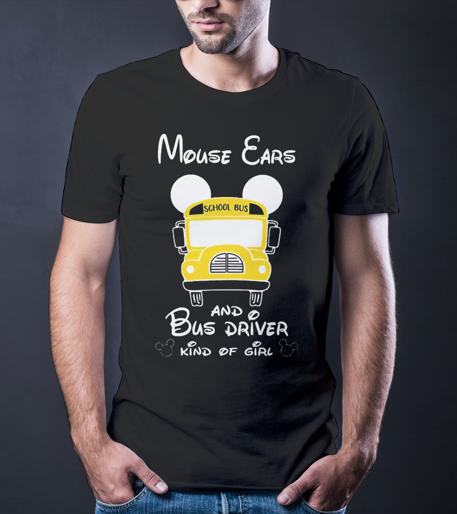 Mouse Ears School Bus Driver Kind Of Girl T-Shirt