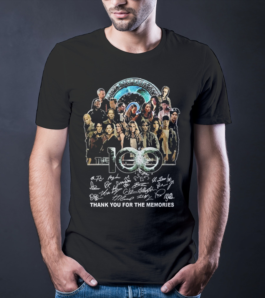 The 100 Cast Thank You For The Memories With Signatures T-Shirt