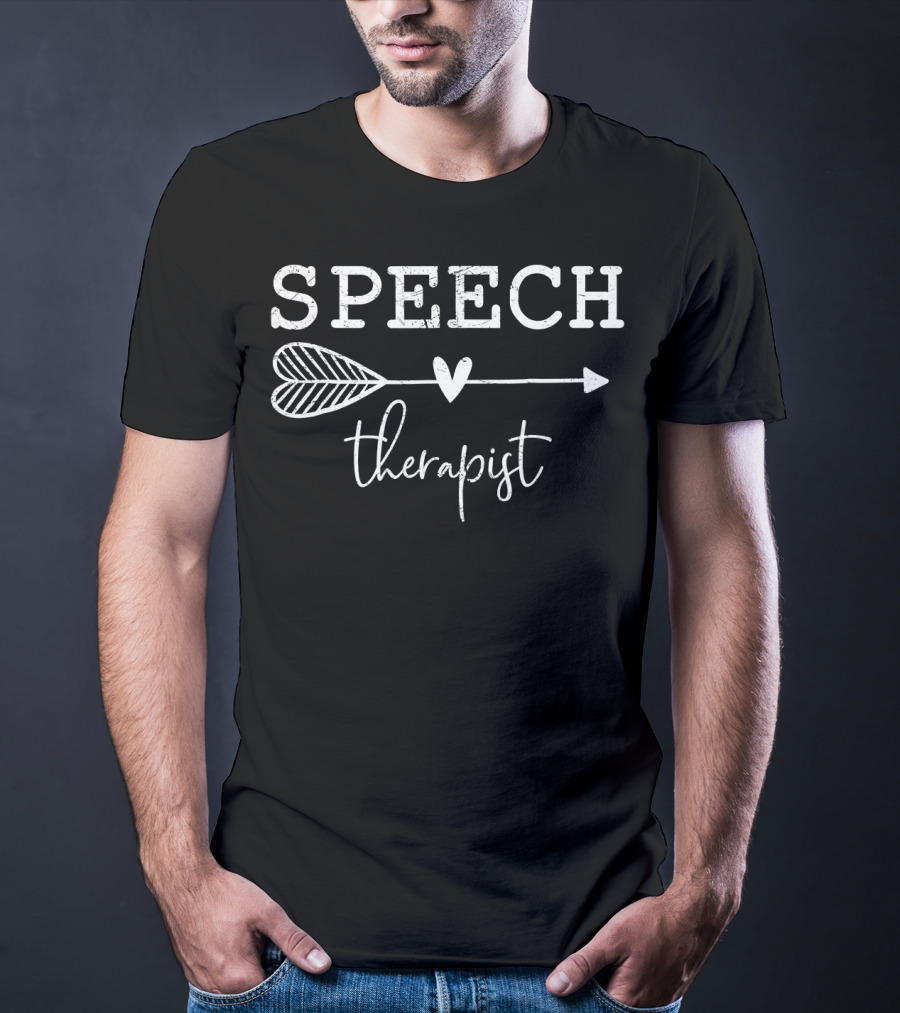 Speech Therapist Arrow Heart T-Shirt