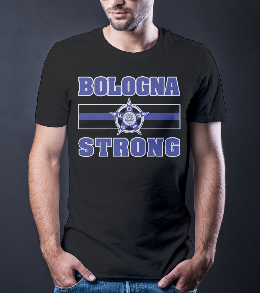 Bologna Strong Thin Blue Line Starbadge FOP T-Shirt