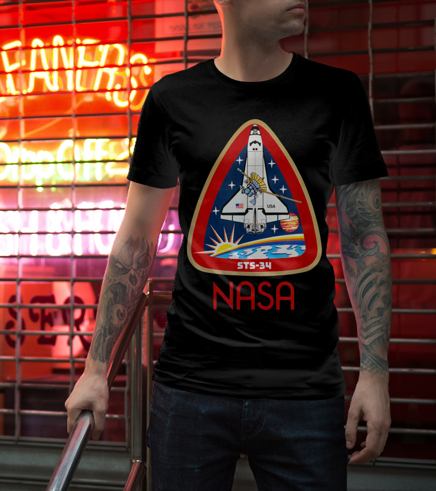 NASA STS-34 Space Shuttle Mission Patch T-Shirt