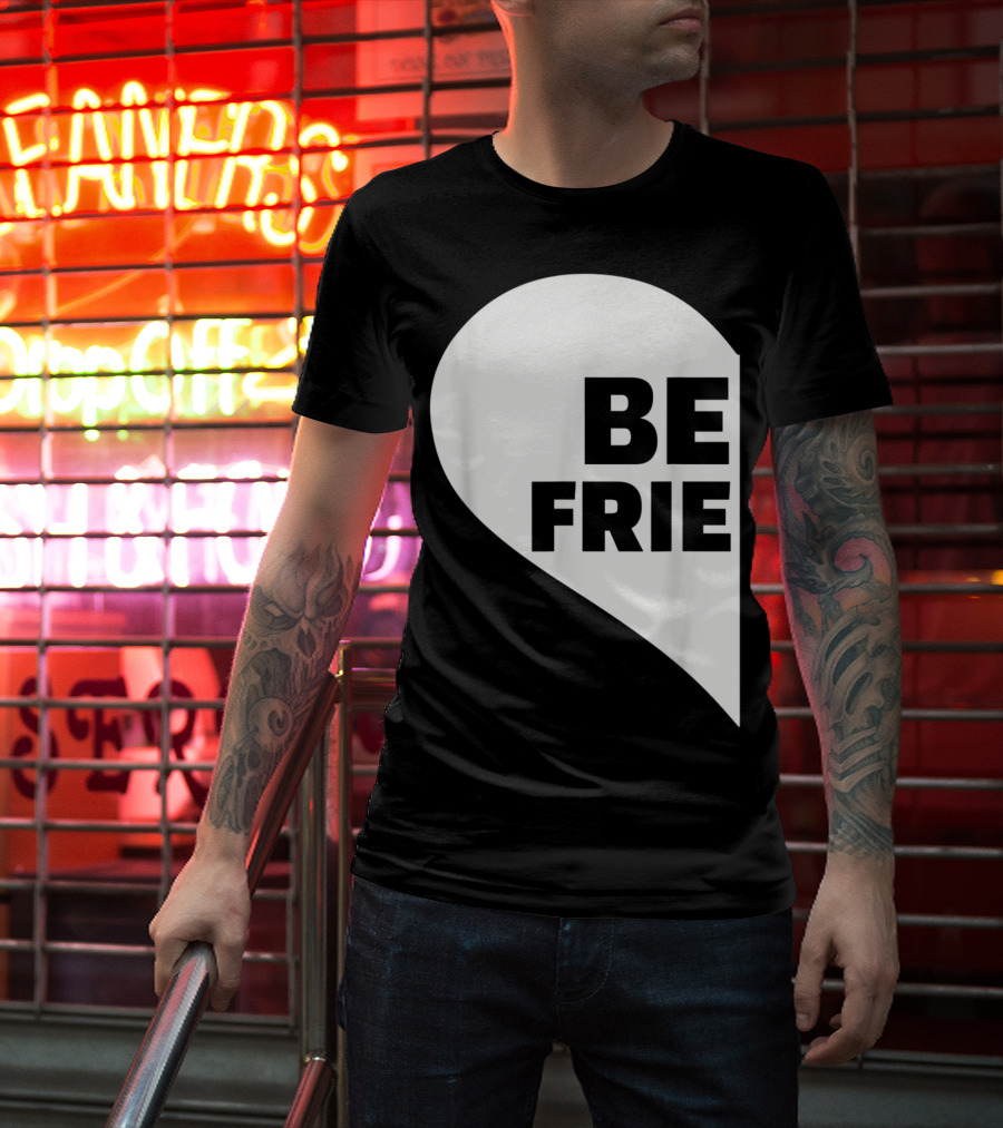 BE FRIE Best Friends Half Left Heart T-Shirt