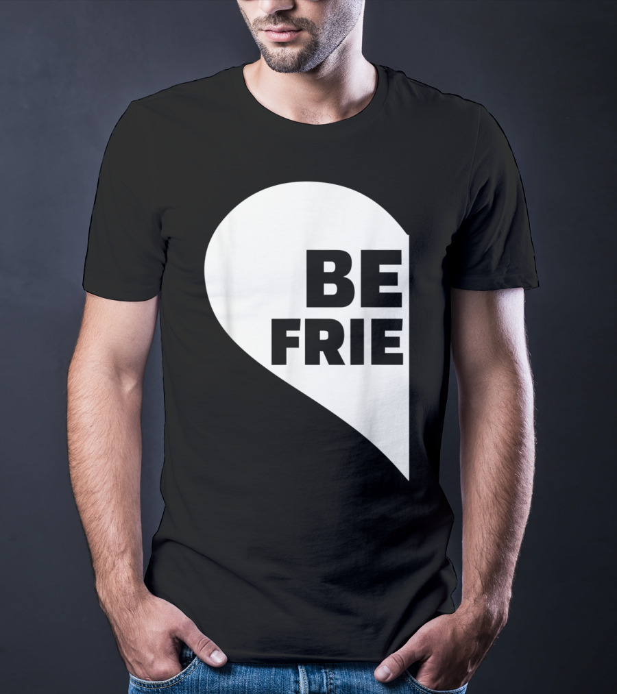 BE FRIE Best Friends Half Left Heart T-Shirt