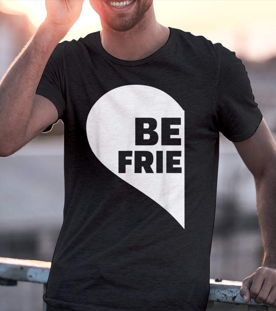 BE FRIE Best Friends Half Left Heart T-Shirt
