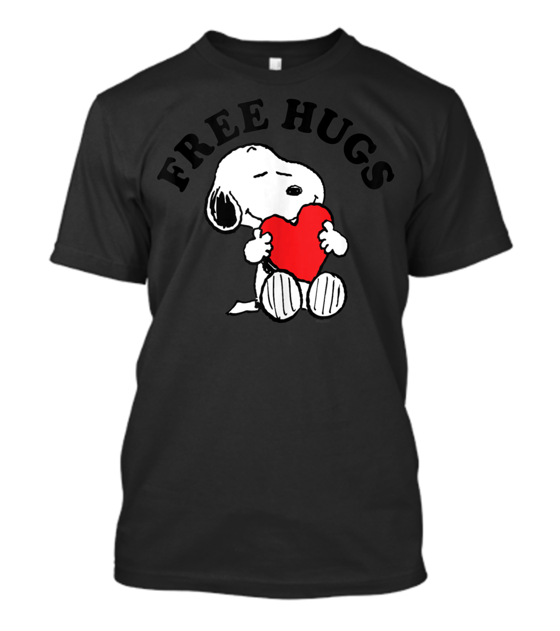 Snoopy Free Hugs Red Heart Peanuts T-Shirt