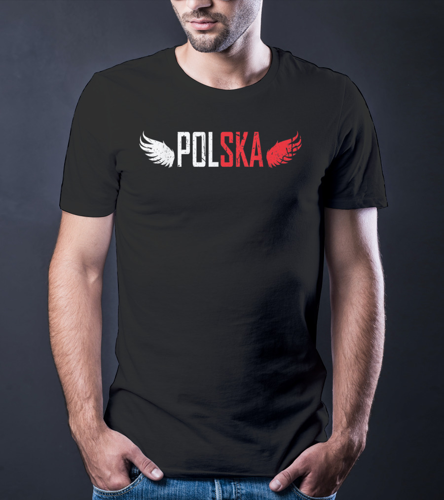 Polska White And Red Wings Polish For All From Poland Polskie T-Shirt