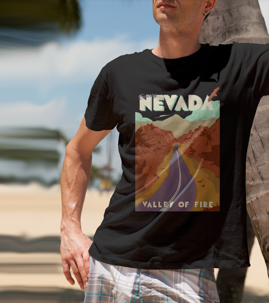 Entering Nevada Valley Of Fire Scenic Road Adventure T-Shirt