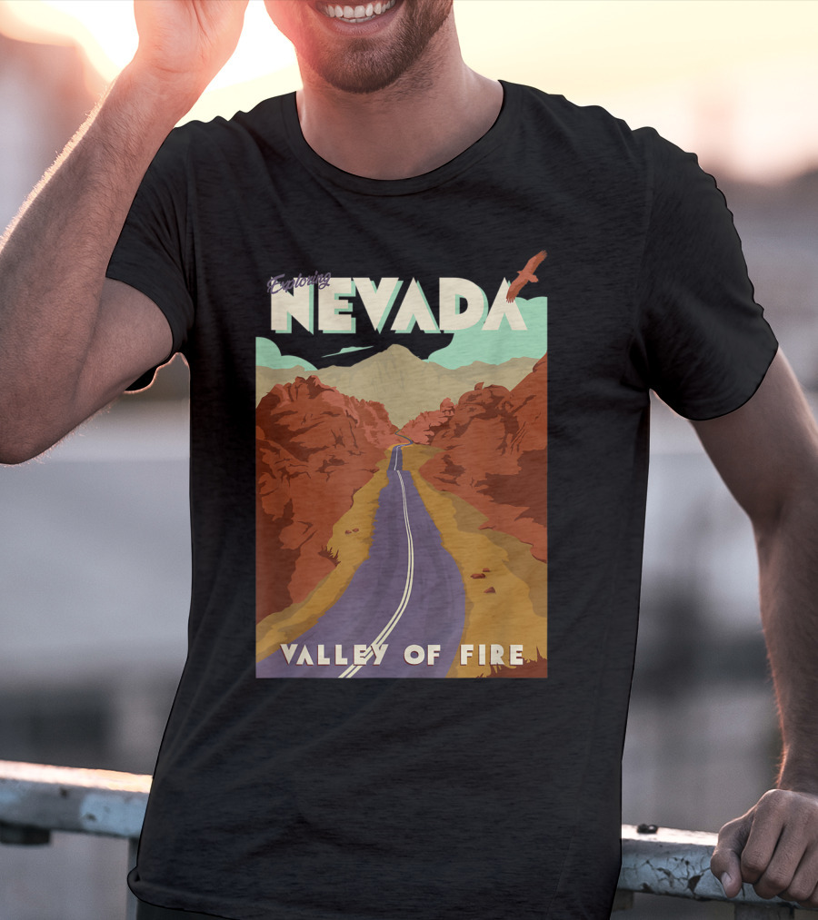 Entering Nevada Valley Of Fire Scenic Road Adventure T-Shirt