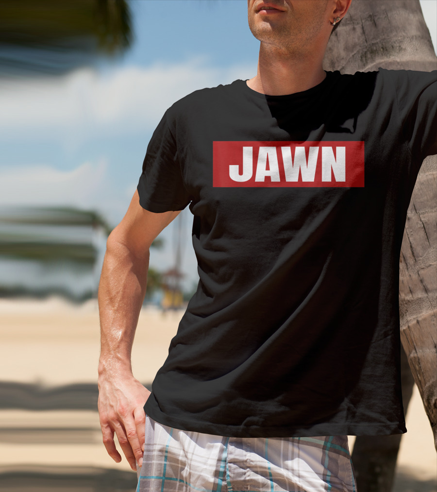 Philadelphia Jawn Bold Red Block Text T-Shirt