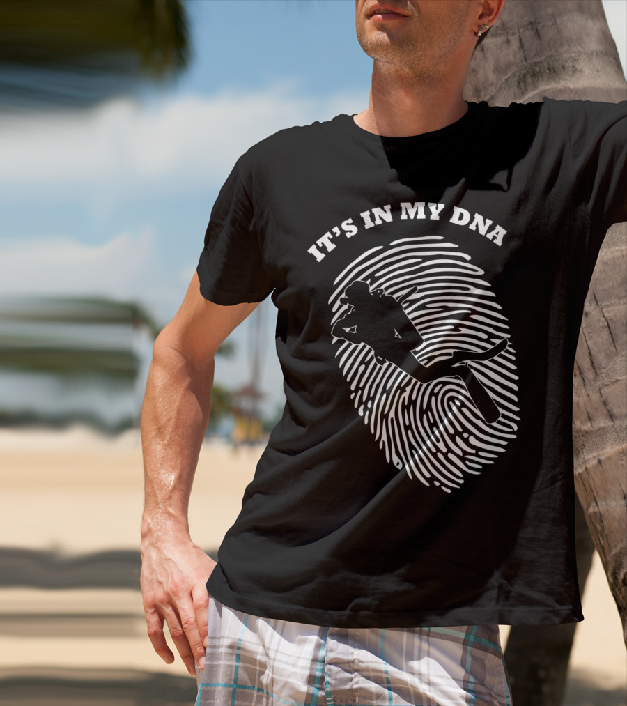 It's In My Dna Scuba Diving Diver Fingerprint T-Shirt
