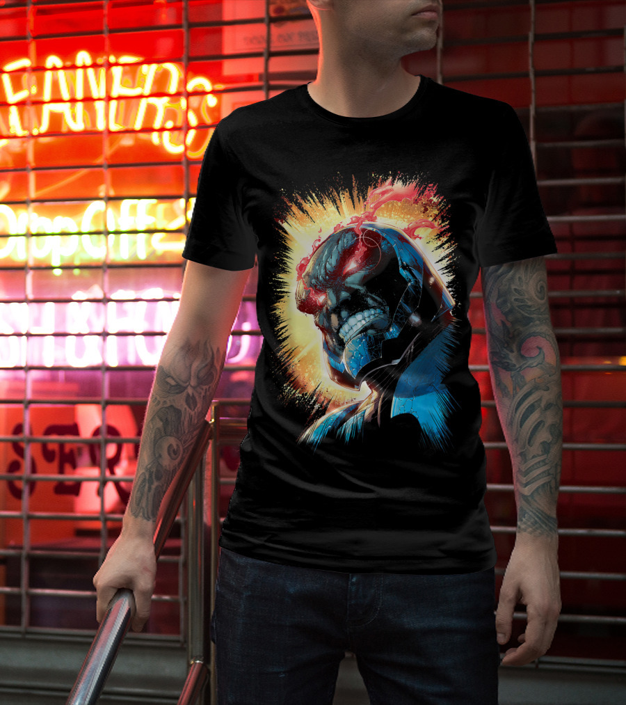 Justice League Darkseid Is Apokolips Omega Beam Wrath T-Shirt