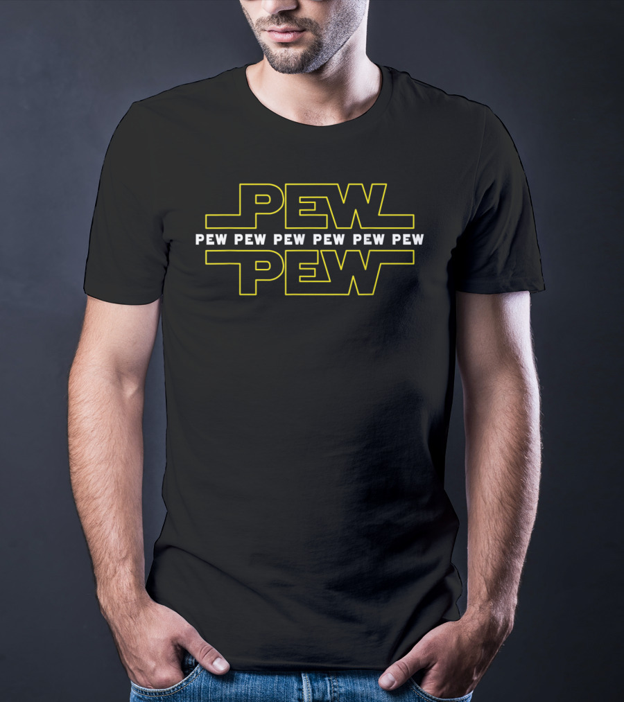 Pew Pew Pew Star Noises Wars Funny Science T-Shirt