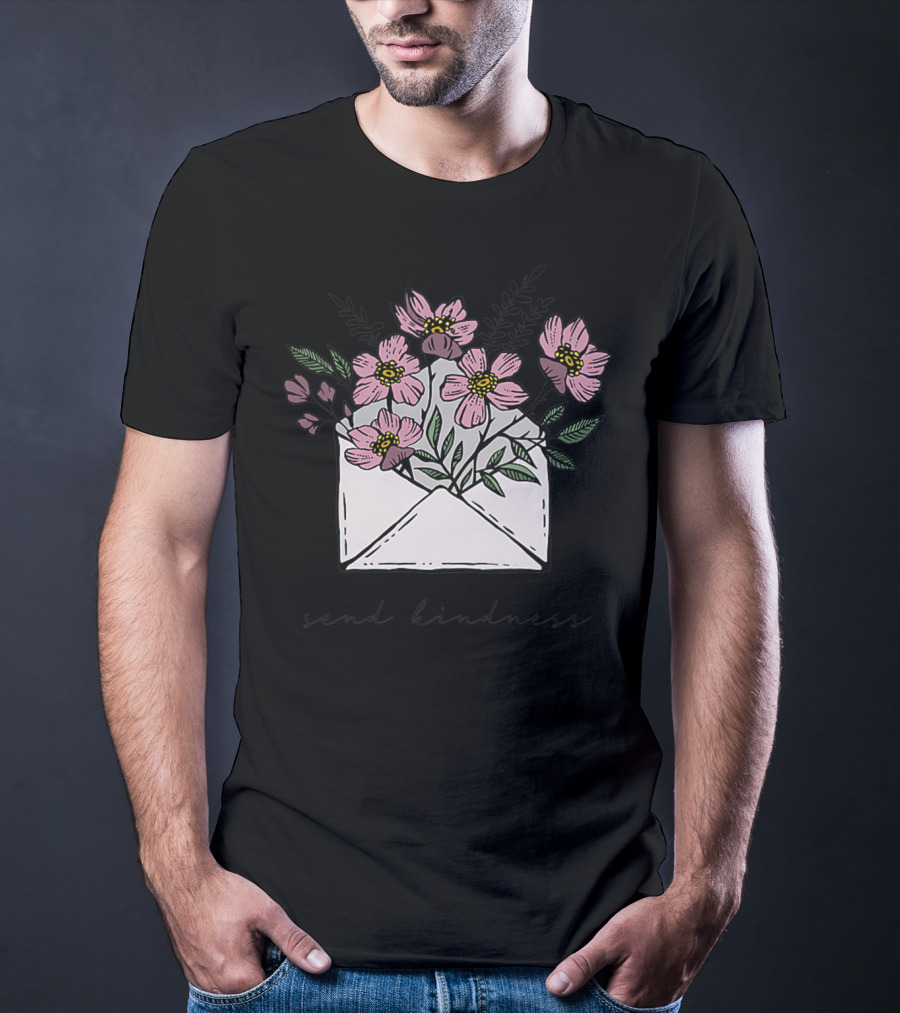 Send Kindness Envelope With Vintage Floral T-Shirt