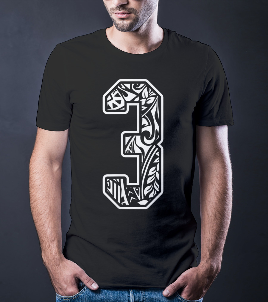 Polynesian Tattoo Number 3 Sports Fan Small T-Shirt