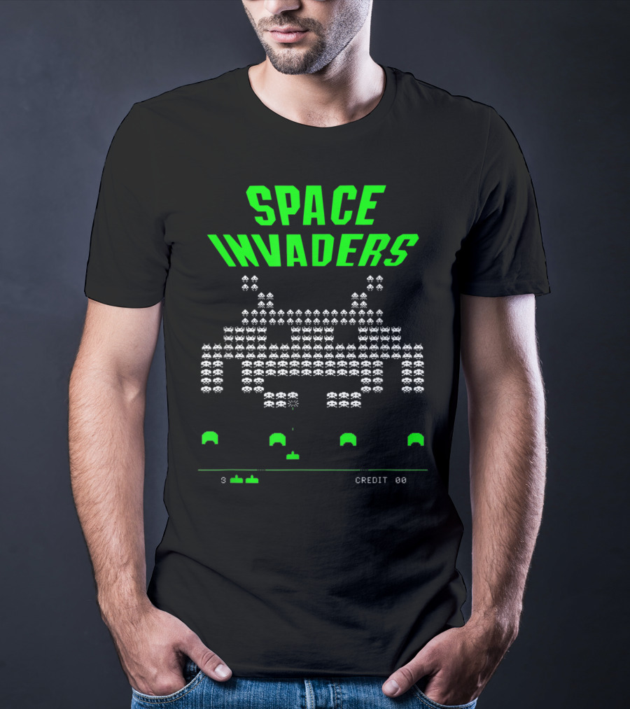 Space Invaders Video Game Over Arcade Classic T-Shirt