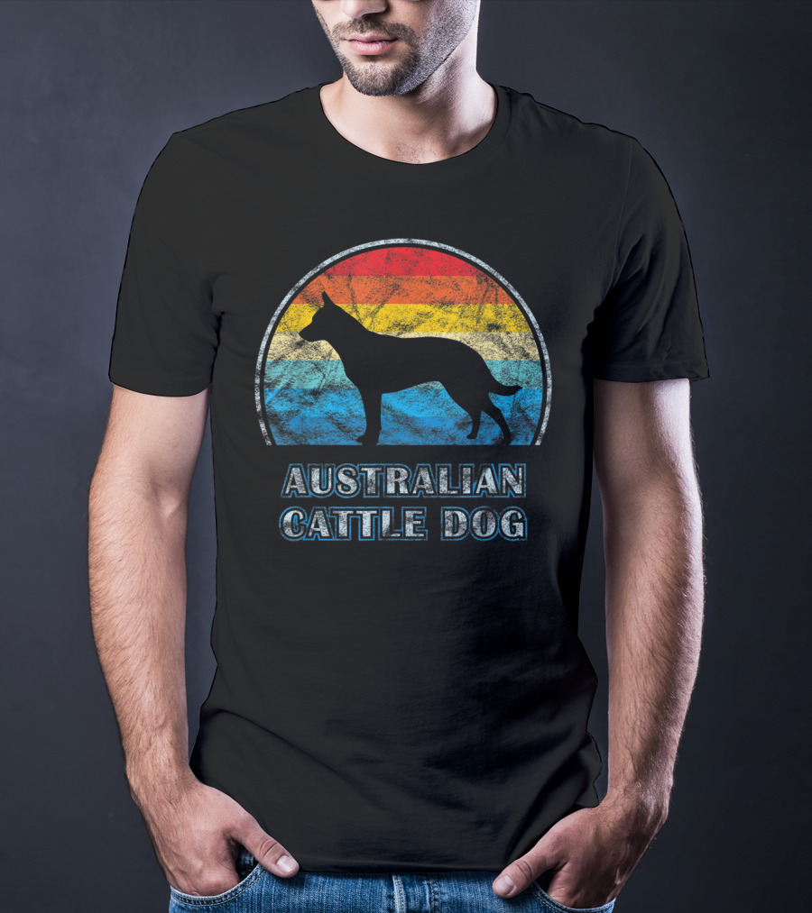 Australian Cattle Dog Retro Vintage T-Shirt