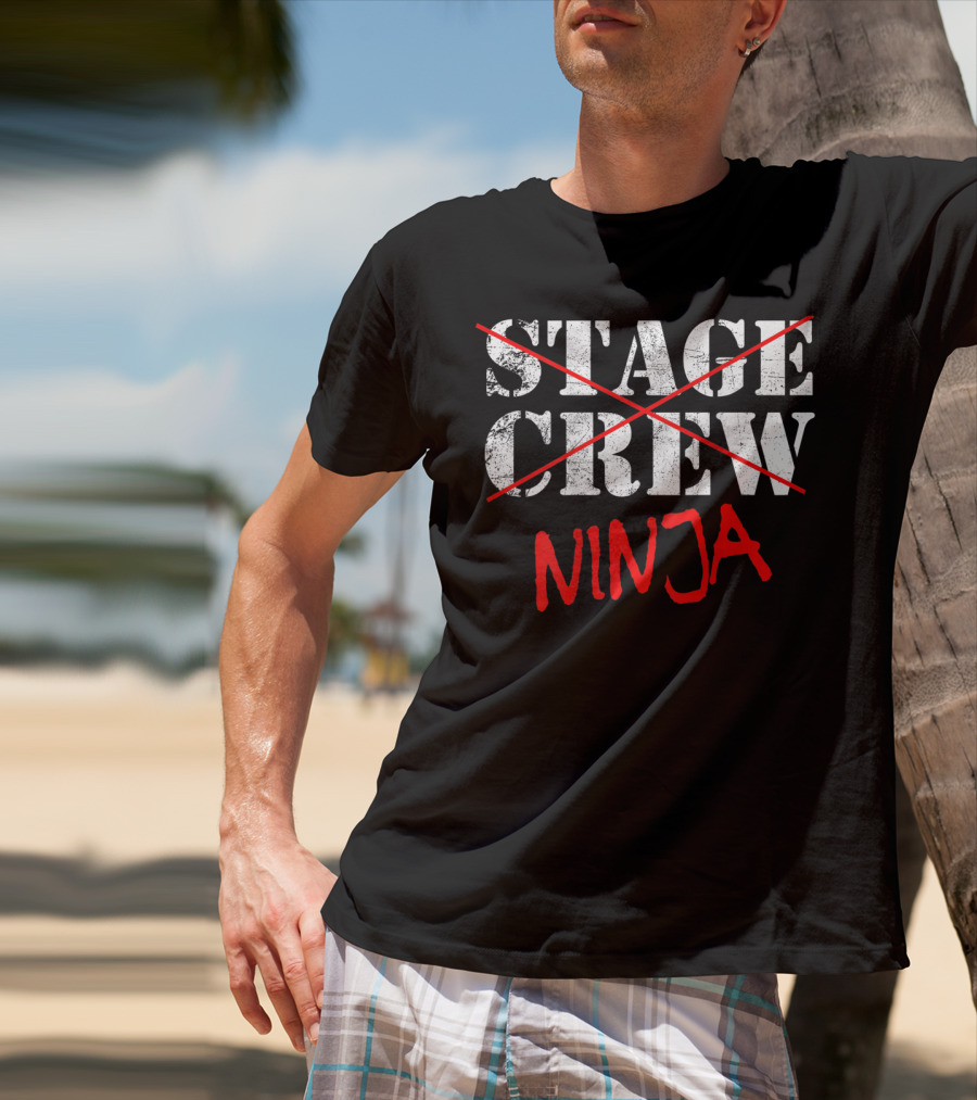 Stage Crew Ninja Backstage Tech Week T-Shirt