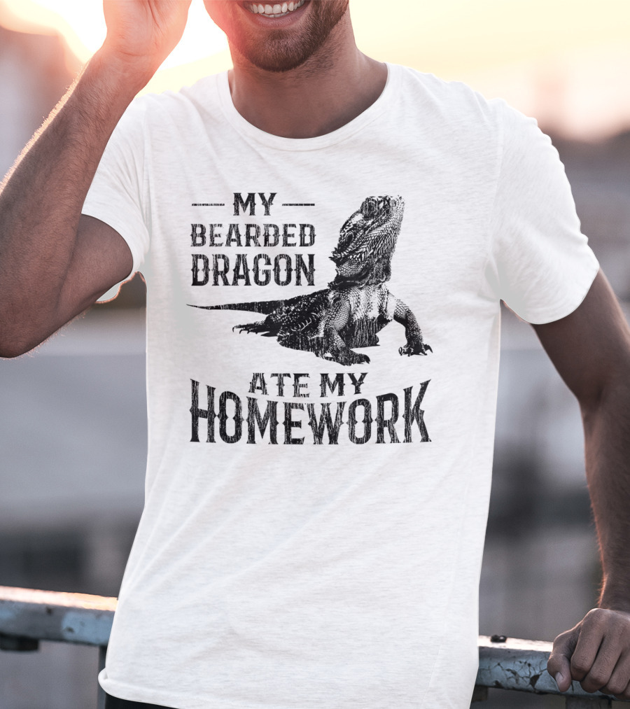 My Bearded Dragon Ate My Homework Pogona T-Shirt
