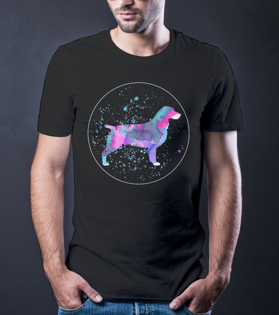 Boykin Spaniel Watercolor Galaxy T-Shirt