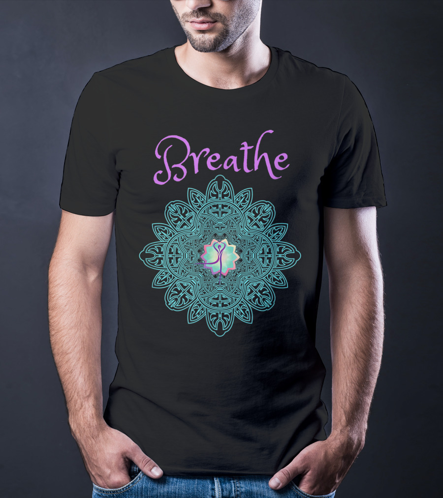 Breathe Lotus Mandala T-Shirt