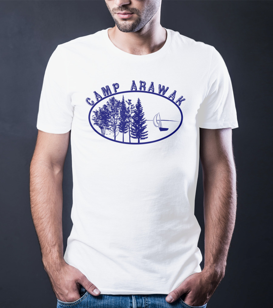 Camp Arawak Forest And Sailboat Vintage T-Shirt