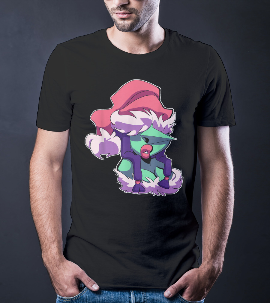 Christmas Is Coming Character In Festive Purple Santa T-Shirt