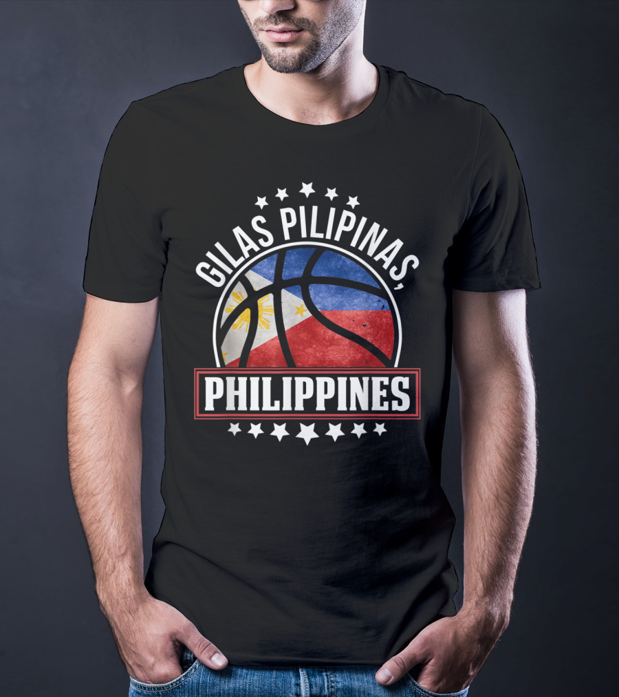 Gilas Pilipinas Philippines Flag Basketball Team T-Shirt