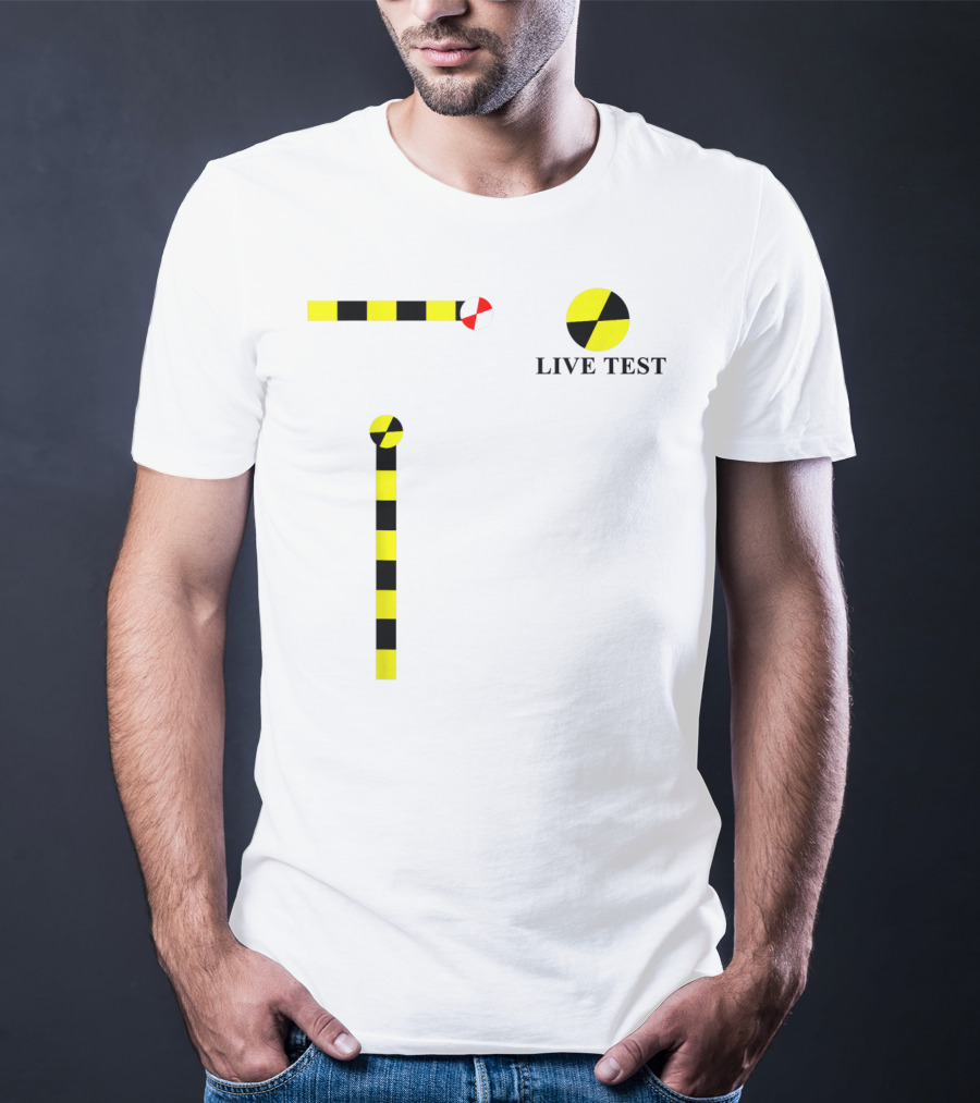 Crash Test Dummy Live Test Cosplay Simple Easy T-Shirt